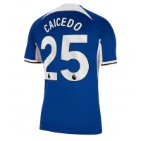 Fotbalové Dres Chelsea Moises Caicedo #25 Domácí 2023-24 Krátký Rukáv